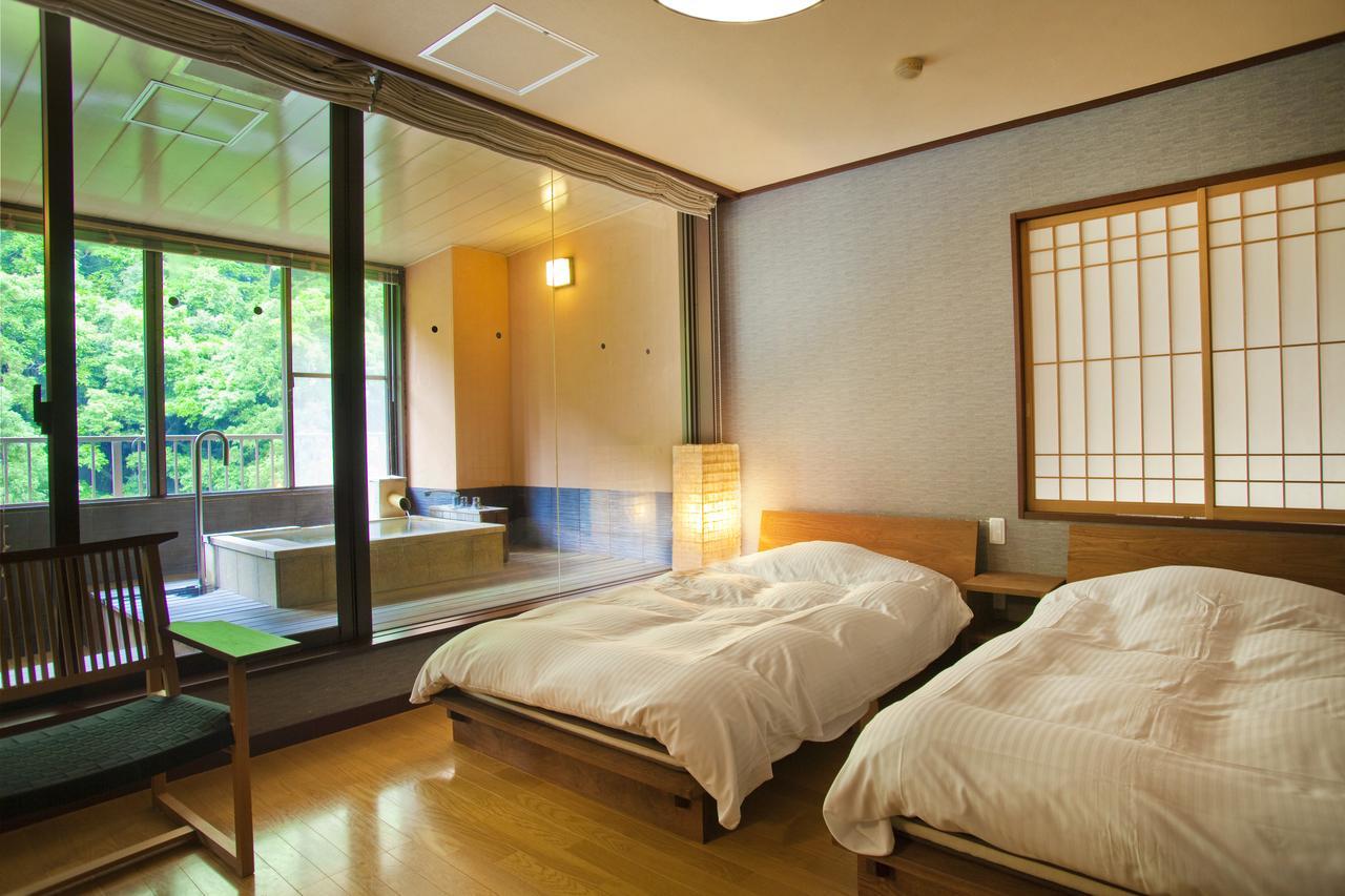 Hotel Yamanakaonsen Ohanami Kyubei Kaga  Esterno foto